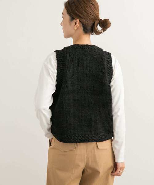 ❤リバーシブル ❤dopタンバリン【black✕black】&ラビットボアベスト 別注』KHWOPA SPIRIT×DOORS トグルベスト（ベスト）｜URBAN RESEARCH