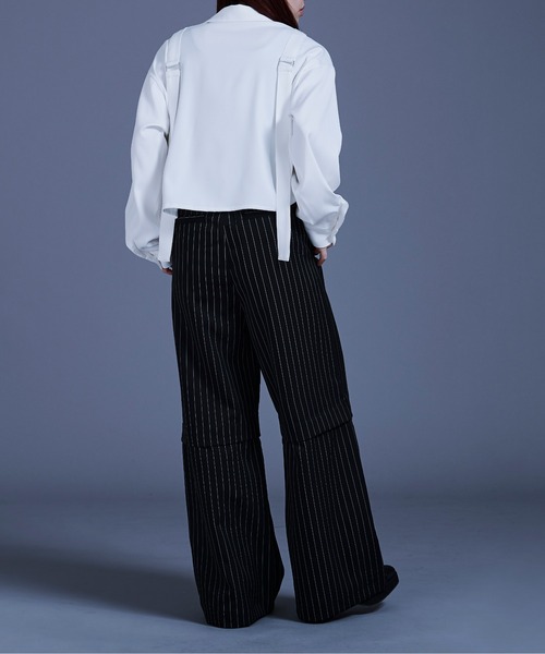 Ellno Loset(エルノロゼット)の「【selleglant × Ellno Loset】 アソートサスキツキシャツ/SETUP対応(シャツ/ブラウス・メンズ・パープル/ブラック/オフホワイト・SMALL/MEDIUM/LARGE)」の16枚目の写真