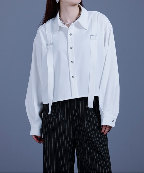 Ellno Loset(エルノロゼット)の「【selleglant × Ellno Loset】 アソートサスキツキシャツ/SETUP対応(シャツ/ブラウス・メンズ・パープル/ブラック/オフホワイト・SMALL/MEDIUM/LARGE)」の11枚目の写真