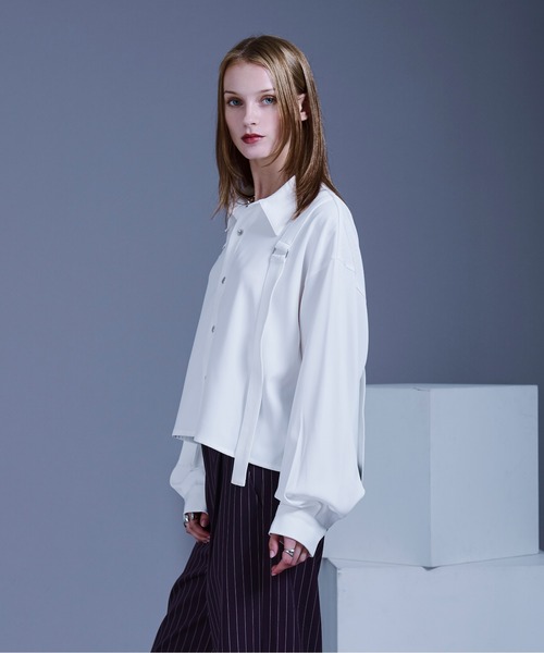 Ellno Loset(エルノロゼット)の「【selleglant × Ellno Loset】 アソートサスキツキシャツ/SETUP対応(シャツ/ブラウス・メンズ・パープル/ブラック/オフホワイト・SMALL/MEDIUM/LARGE)」の6枚目の写真