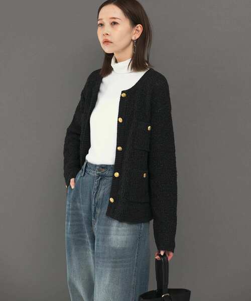 URBAN RESEARCH ROSSO WOMEN（アーバンリサーチ　ロッソ）の「ツイードニュアンスカーディガン（カーディガン/ボレロ・レディース・ブルー系その他/ホワイト系その他・FREE）」の2枚目の写真