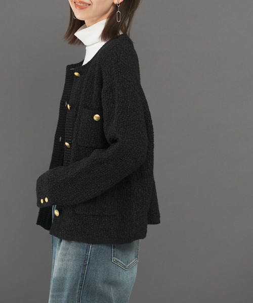 URBAN RESEARCH ROSSO WOMEN（アーバンリサーチ　ロッソ）の「ツイードニュアンスカーディガン（カーディガン/ボレロ・レディース・ブルー系その他/ホワイト系その他・FREE）」の3枚目の写真