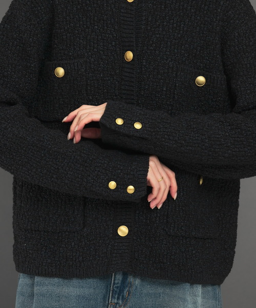 URBAN RESEARCH ROSSO WOMEN（アーバンリサーチ　ロッソ）の「ツイードニュアンスカーディガン（カーディガン/ボレロ・レディース・ブルー系その他/ホワイト系その他・FREE）」の12枚目の写真