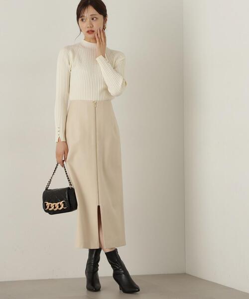 PROPORTION BODY DRESSING（プロポーションボディドレッシング）の「フロントファスナーナロースカート / 1214220011（スカート・レディース・ベージュ/イエロー/パープル・SMALL/MEDIUM）」の15枚目の写真