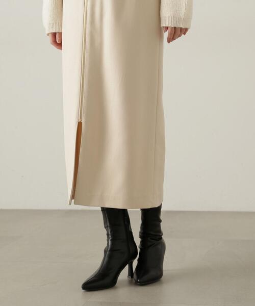 PROPORTIONBODYDRESSING フロントファスナーナロースカート PROPORTION BODY DRESSING（プロポーションボディドレッシング