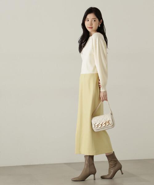 PROPORTIONBODYDRESSING フロントファスナーナロースカート PROPORTION BODY DRESSING（プロポーションボディドレッシング
