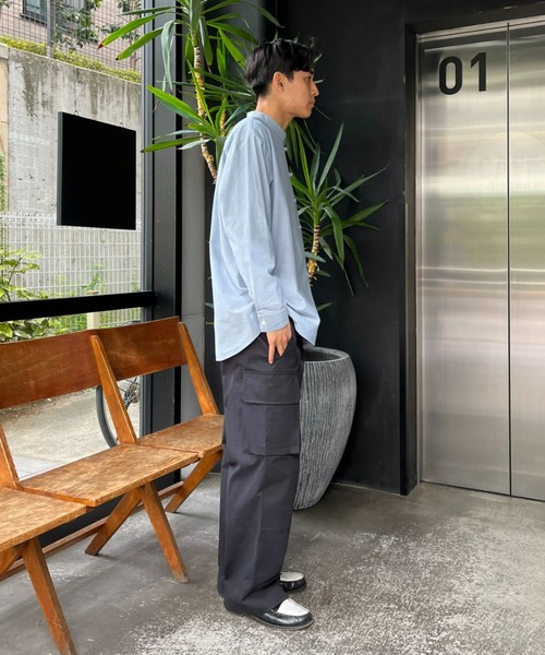 CIAOPANIC(チャオパニック)の「【ZOZO限定】ダンガリーチャイナオーバーサイズシャツ(シャツ/ブラウス・メンズ・ブルー/グリーン/ダークネイビー・XS/S/M/L/XL)」の22枚目の写真