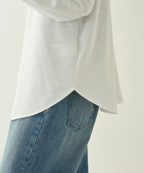 AMERICAN HOLIC(アメリカンホリック)の「2WAYジョーゼットロゴプルオーバー(Tシャツ/カットソー・レディース・オフホワイト/チャコールグレー・M/L)」の15枚目の写真