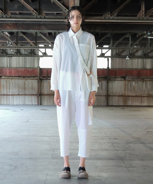 STOF(ストフ)の「37.5 (R) SAMUE Shirt(シャツ/ブラウス・メンズ・ホワイト/ブラック・S/M)」の6枚目の写真