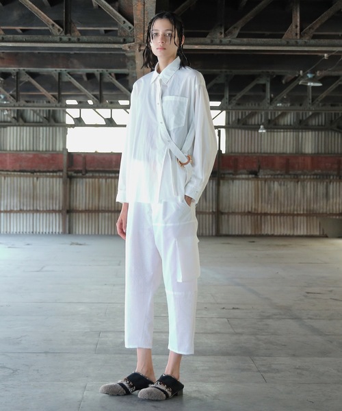 STOF(ストフ)の「37.5 (R) SAMUE Shirt(シャツ/ブラウス・メンズ・ホワイト/ブラック・S/M)」の9枚目の写真