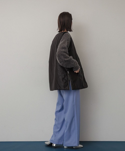 SENSE OF PLACE by URBAN RESEARCH（センスオブプレイスバイアーバンリサーチ）の「クロップドシャギーセーター（ニット/セーター・レディース・ブラック/レッド/ベージュ/グレー・ONE）」の11枚目の写真