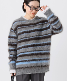 AP STUDIO | キッドモヘアミックスボーダープルオーバー(ニット/セーター)