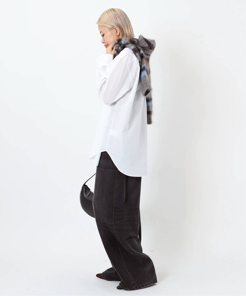 AP STUDIO（エーピーストゥディオ）の「キッドモヘアミックスボーダープルオーバー（ニット/セーター・レディース・チャコールグレー・FREE）」の8枚目の写真