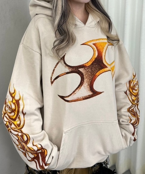 【セール】ストリートブランド BASKETCASE バスケットケース BEYBLADE hoodie フーディー パーカー プルオーバー グラフィックロゴフーディー プリントロゴパーカー オーバーサイズ 長袖 ストリートファッション（パーカー）｜Basketcase（バスケットケース）