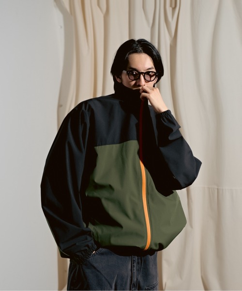 セール】2-10D16 【防風+UVカット】 ストレッチ 2LAYER ジップアップ