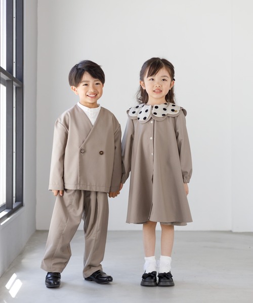 MAKE YOUR DAY(メイクユアデイ)の「フォーマルパンツ(スーツパンツ・キッズ・ベージュ/ブラック・100/110/120/130/140)」の13枚目の写真