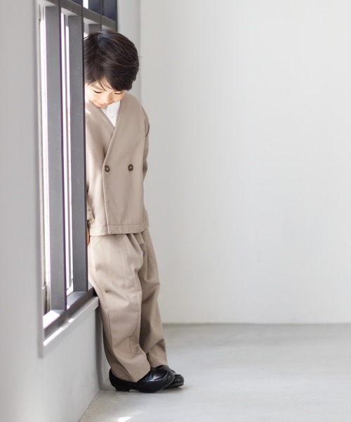 MAKE YOUR DAY(メイクユアデイ)の「フォーマルパンツ(スーツパンツ・キッズ・ベージュ/ブラック・100/110/120/130/140)」の8枚目の写真