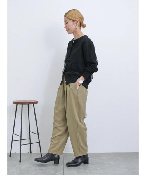 Samansa Mos2 blue（サマンサモスモスブルー）の「ウエストベルトカーブパンツ（その他パンツ・レディース・カーキ/チャコールグレー/ベージュ・F）」の10枚目の写真