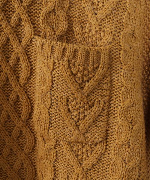 coen(コーエン)の「アランケーブルニットプルオーバー(ニット/セーター・メンズ・グレー/ダークグレー/ネイビー/マスタード・SMALL/MEDIUM/X-LARGE/LARGE)」の14枚目の写真