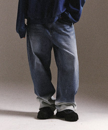 LIBERE（リベーレ）の「LIBERE リベーレ / BLEACHED WIDE BAGGY PANTS ブリーチワイドバギーデニムパンツ / 245317（デニムパンツ）」