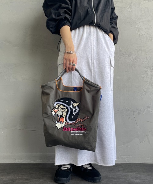 JAL SHOP ネイビー トートバッグ ボールアンドチェーンバッグ 新品 JAL機内販売 ボールアンドチェーン BALL & CHAIN エコ