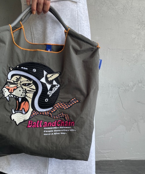 BALL&CHAIN/ボールアンドチェーン] H.TIGER 刺繍デザインナイロン