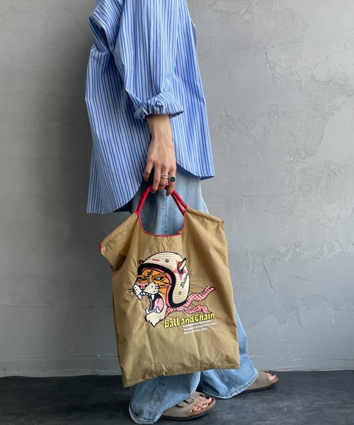 ボールアンドチェーン×JAL Ball&Chain トートバッグ ボールアンドチェーン JAL エコバッグ グレー トートバッグ Ball