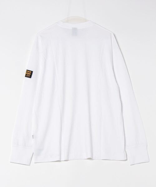 G-STAR（ジースター）の「SLEEVE PATCH T-SHIRT/オーバーサイズスリーブパッチブランドロゴロングスリーブT（Tシャツ/カットソー・メンズ・ダークブラック/ホワイト・SMALL/MEDIUM/LARGE）」の16枚目の写真
