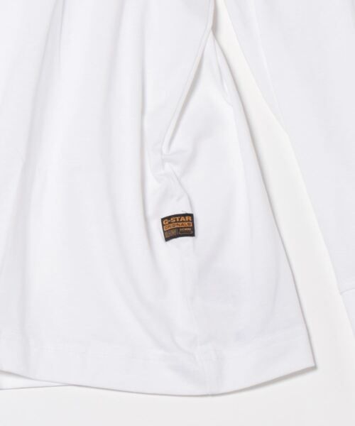 G-STAR（ジースター）の「SLEEVE PATCH T-SHIRT/オーバーサイズスリーブパッチブランドロゴロングスリーブT（Tシャツ/カットソー・メンズ・ダークブラック/ホワイト・SMALL/MEDIUM/LARGE）」の17枚目の写真