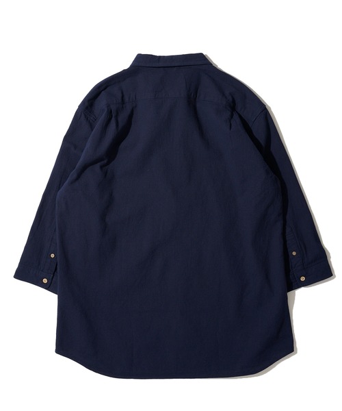 TETE HOMME（テットオム）の「【WEB限定】パナマ織り7分袖カプリシャツ / スキッパーシャツ（シャツ/ブラウス・メンズ・ベージュ/ピンク/ブラック/ホワイト系1/ネイビー系1/ホワイト/ネイビー/ミント・LARGE/X-LARGE/MEDIUM）」の20枚目の写真