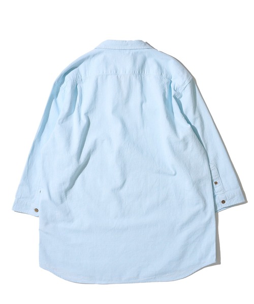 TETE HOMME（テットオム）の「【WEB限定】パナマ織り7分袖カプリシャツ / スキッパーシャツ（シャツ/ブラウス・メンズ・ベージュ/ピンク/ブラック/ホワイト系1/ネイビー系1/ホワイト/ネイビー/ミント・LARGE/X-LARGE/MEDIUM）」の18枚目の写真