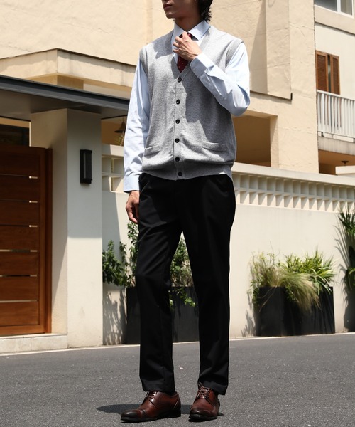 Cloudstyle（クラウドスタイル）の「【Cloudstyle】BIZニット ニットジレ（ベスト・メンズ・ライトグレー/ダークグレー/ブラウン/ネイビー/グレー・XX-LARGE/MEDIUM/X-LARGE/LARGE）」の20枚目の写真