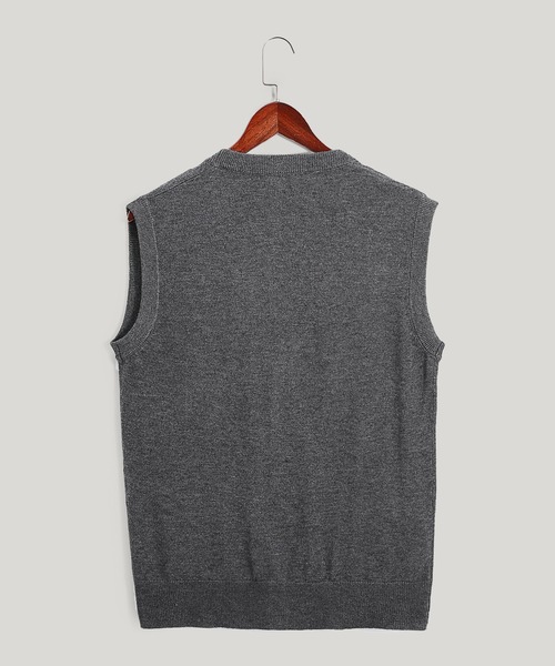Cloudstyle（クラウドスタイル）の「【Cloudstyle】BIZニット ニットジレ（ベスト・メンズ・ライトグレー/ダークグレー/ブラウン/ネイビー/グレー・XX-LARGE/MEDIUM/X-LARGE/LARGE）」の10枚目の写真