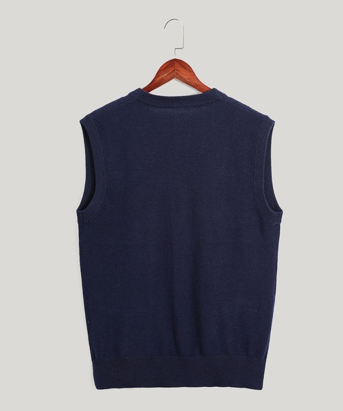 Cloudstyle（クラウドスタイル）の「【Cloudstyle】BIZニット ニットジレ（ベスト・メンズ・ライトグレー/ダークグレー/ブラウン/ネイビー/グレー・XX-LARGE/MEDIUM/X-LARGE/LARGE）」の16枚目の写真