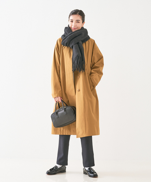 collex（コレックス）の「フカフカライトブークレーマフラー（ストール/ショール・レディース・アイボリー/ピンク/ブラック・フリー）」の19枚目の写真