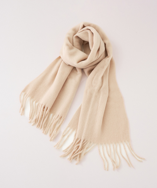 collex（コレックス）の「フカフカライトブークレーマフラー（ストール/ショール・レディース・アイボリー/ピンク/ブラック・フリー）」の21枚目の写真