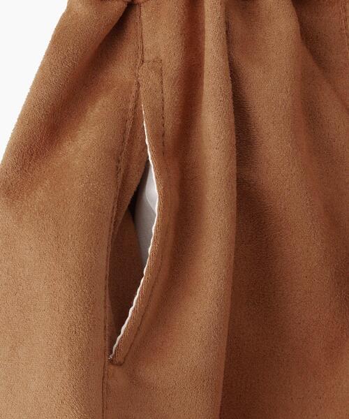 SHOO・LA・RUE（シューラルー）の「◆【110-140cm】フェイクスエードプリーツキュロット（その他パンツ・キッズ・ブラック/キャメル・13/12/11/14）」の6枚目の写真