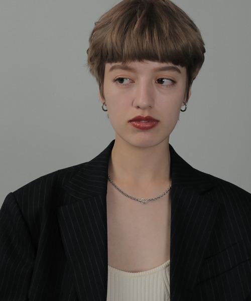 ORLEAN(オルレアン)の「【ORLEAN】ワンタッチフープピアス 17mm 316L(ピアス(両耳用)・レディース・シルバー/ゴールド・フリー)」の4枚目の写真