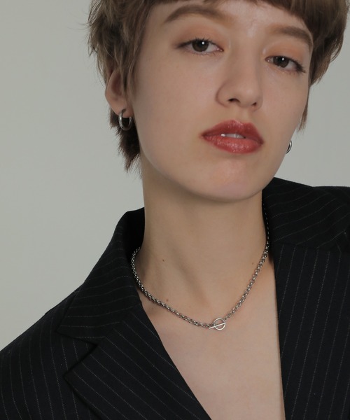 ORLEAN(オルレアン)の「【ORLEAN】ワンタッチフープピアス 17mm 316L(ピアス(両耳用)・レディース・シルバー/ゴールド・フリー)」の8枚目の写真