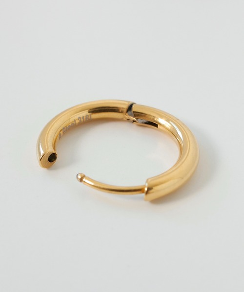 ORLEAN(オルレアン)の「【ORLEAN】ワンタッチフープピアス 17mm 316L(ピアス(両耳用)・レディース・シルバー/ゴールド・フリー)」の18枚目の写真