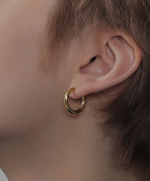 ORLEAN(オルレアン)の「【ORLEAN】ワンタッチフープピアス 17mm 316L(ピアス(両耳用)・レディース・シルバー/ゴールド・フリー)」の20枚目の写真