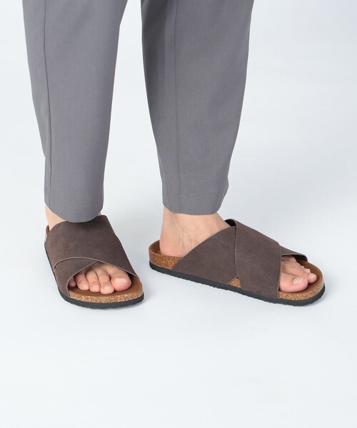 BEAMS HEART（ビームスハート）の「クロスベルト サンダル（サンダル・メンズ・ダークブラウン/ブラック・26.5cm/27.5cm/25.5cm）」の2枚目の写真