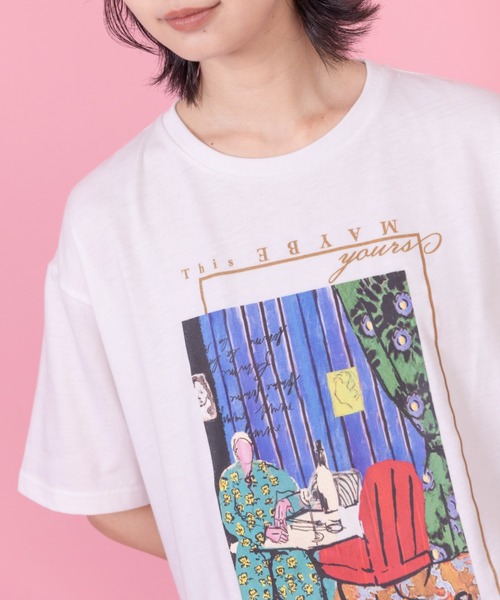 新品未使用　@ellecy アンドエルシー　妖精シャツ アートプリント スリットTシャツ Eimee Law│Eimee Law & LHELBIE 公式