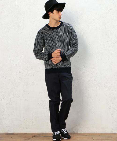 green label relaxing（グリーンレーベルリラクシング）の「H/B JQ C/N 7G ニット◆（ニット/セーター・メンズ・ブラック/ネイビー・SMALL/MEDIUM/LARGE）」の11枚目の写真