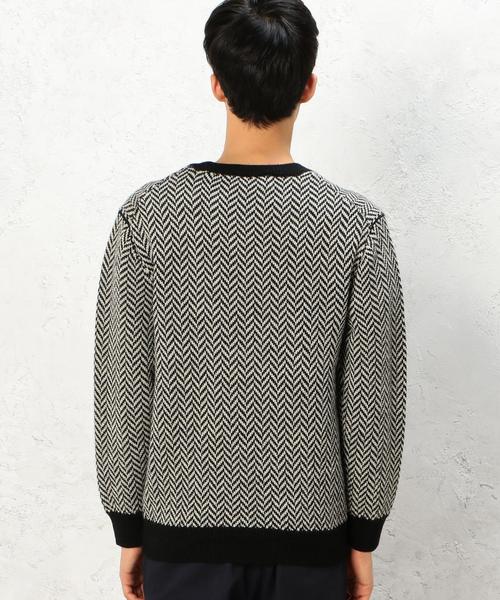 green label relaxing（グリーンレーベルリラクシング）の「H/B JQ C/N 7G ニット◆（ニット/セーター・メンズ・ブラック/ネイビー・SMALL/MEDIUM/LARGE）」の6枚目の写真