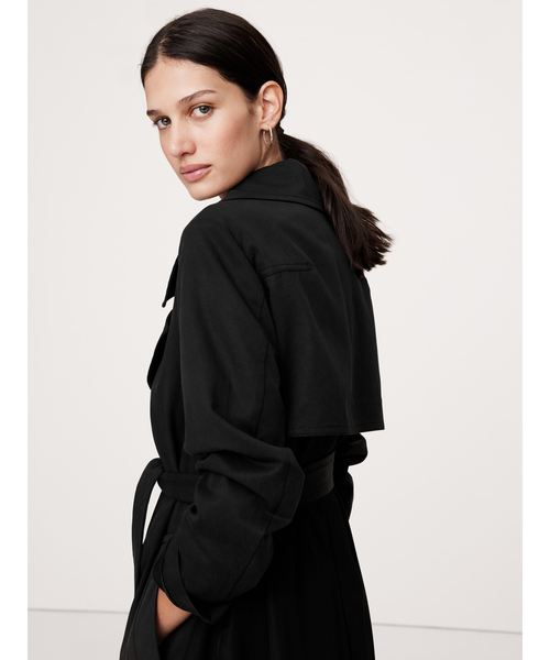 Banana Republic（バナナリパブリック）の「ドレーピー トレンチコート（トレンチコート・レディース・ナチュラル/ブラック・L/XS/M/S）」の6枚目の写真