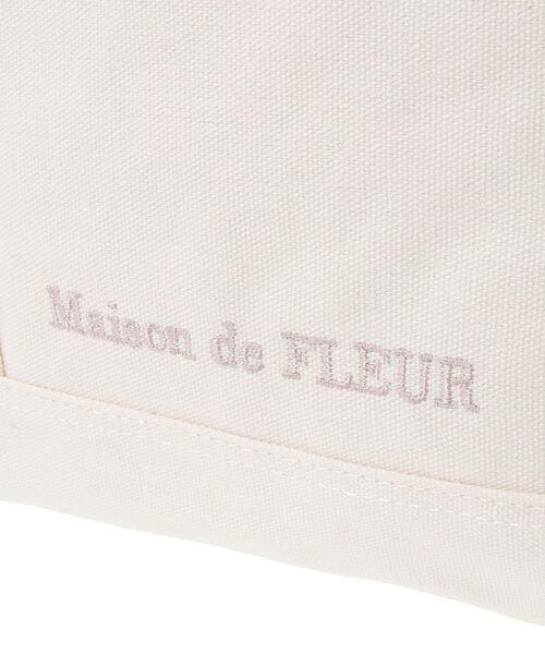 Maison de FLEUR(メゾンドフルール)の「マルチポケット帆布トートMバッグ(トートバッグ・レディース・ブラック/アイボリー/ピンク系その他3・FREE)」の8枚目の写真