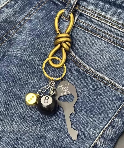 Sowel.(ソエル)の「【 Sowel. / ソエル 】 メタル ノット リボン カラビナ キーホルダー #(キーホルダー・レディース・シルバー/ブラック/ゴールド・FREE)」の12枚目の写真