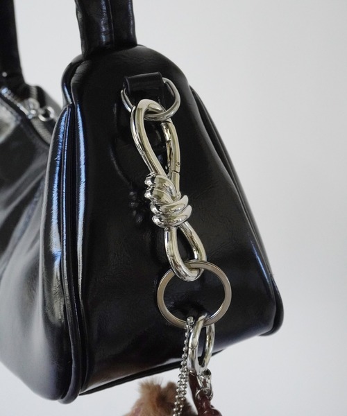 Sowel.(ソエル)の「【 Sowel. / ソエル 】 メタル ノット リボン カラビナ キーホルダー #(キーホルダー・レディース・シルバー/ブラック/ゴールド・FREE)」の7枚目の写真