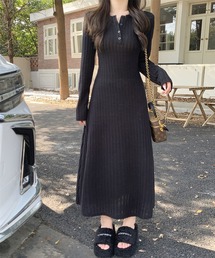 MAISON DE THERESE | 裏毛付きニットワンピース(ワンピース)